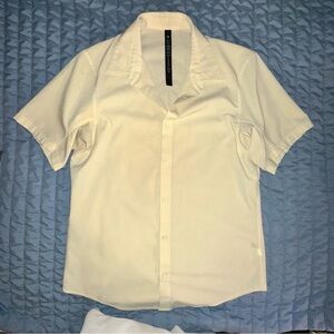 lululemon athletica Cream Casual Button Down Shirt